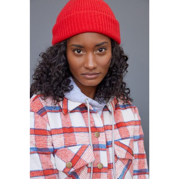 Anthropologie Hutch Plaid Shirt Jacket - New - Size Large - Picture 4 of 5